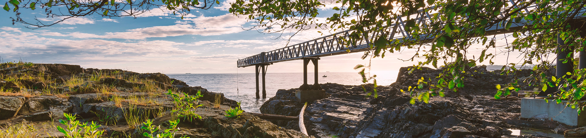 Coal Harbour in the busy downtown core of Vancouver, British Columbia, in the Pacific Northwest