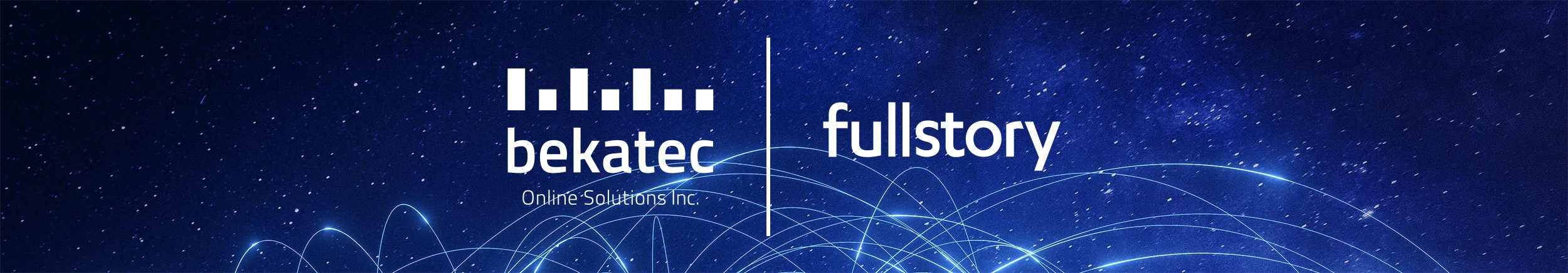Bekatec Online Solutions Inc and FullStory logo banner